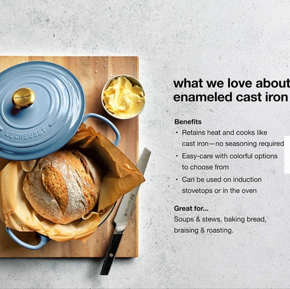 NEW!!! Le Creuset ® Signature 7.25-Qt. Peche Enameled Cast Iron Round Dutch Oven - Picture 6 of 16